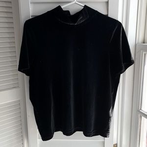 MADEWELL velour black turtleneck